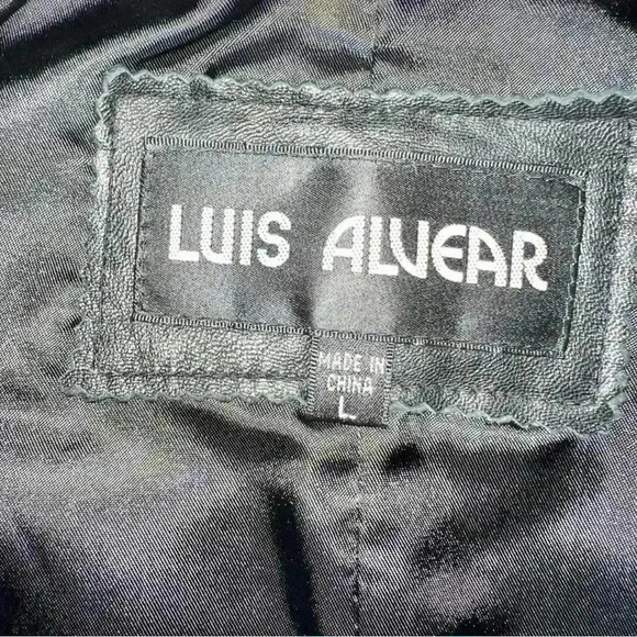 Luis Alvear 100% genuine leather vest zip size Large - Picture 5 of 5